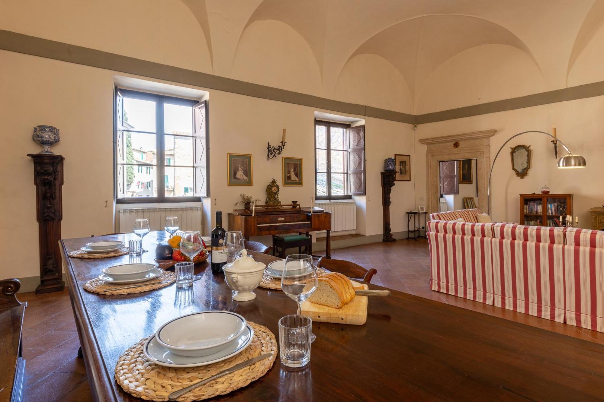 Palazzo Costanti - A 8 Minuti Dalle Terme Lejlighed San Quirico d'Orcia Eksteriør billede